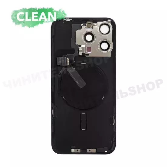 Задняя крышка iPhone 15 Pro Max Оригинал с разбора Со шлейфом (Clean)