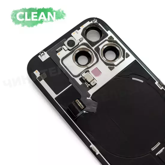 Задняя крышка iPhone 16 Pro Оригинал с разбора Со шлейфом (Clean)