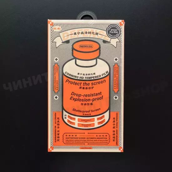 Защитное стекло Remax Orange Medicine для iPhone 16 Pro Max (тонкие рамки)