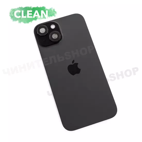 Задняя крышка iPhone 15 (Black) со шлейфом