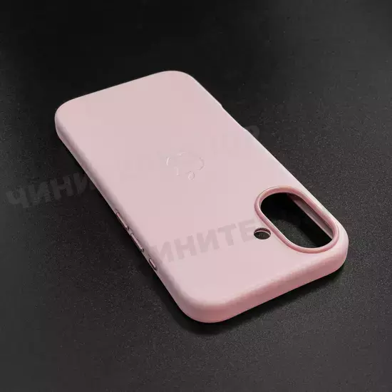 Чехол iPhone 16 Leather Case (MagSafe) Chalk Pink
