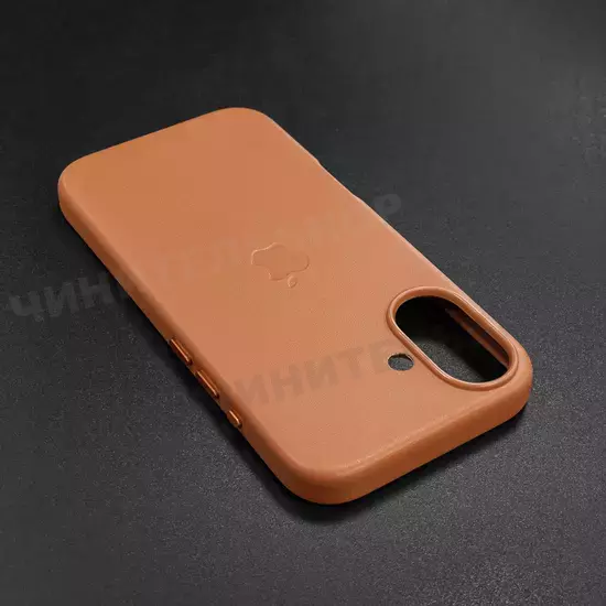 Чехол iPhone 16 Leather Case (MagSafe) Cinnamon