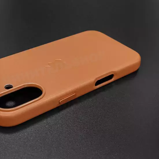 Чехол iPhone 16 Leather Case (MagSafe) Cinnamon