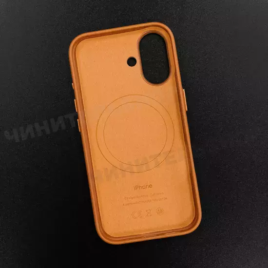 Чехол iPhone 16 Leather Case (MagSafe) Sunstroke