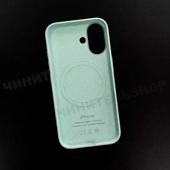 Чехол iPhone 16 Silicone Case (MagSafe + Camera Control) Aquamarine