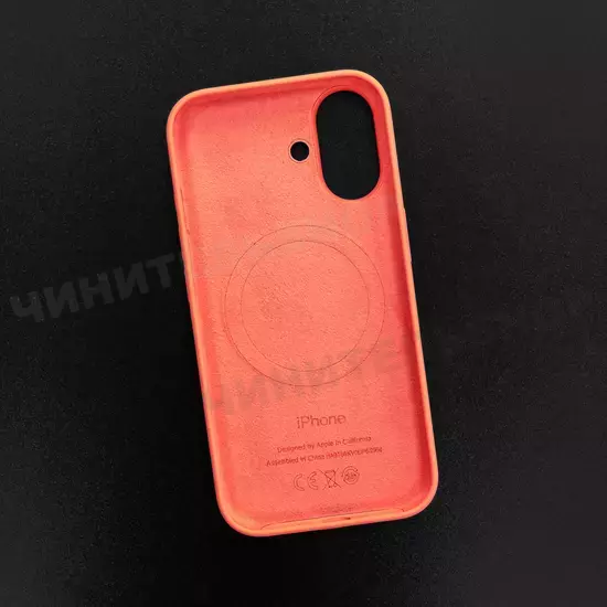Чехол iPhone 16 Silicone Case (MagSafe + Camera Control) Tangerine