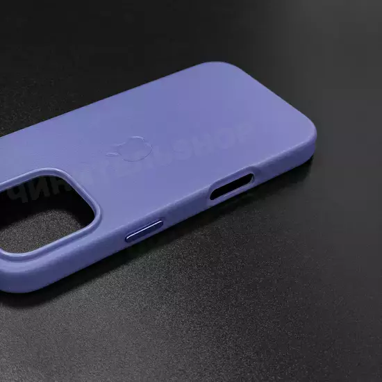 Чехол iPhone 16 Pro Leather Case (MagSafe) Lavender