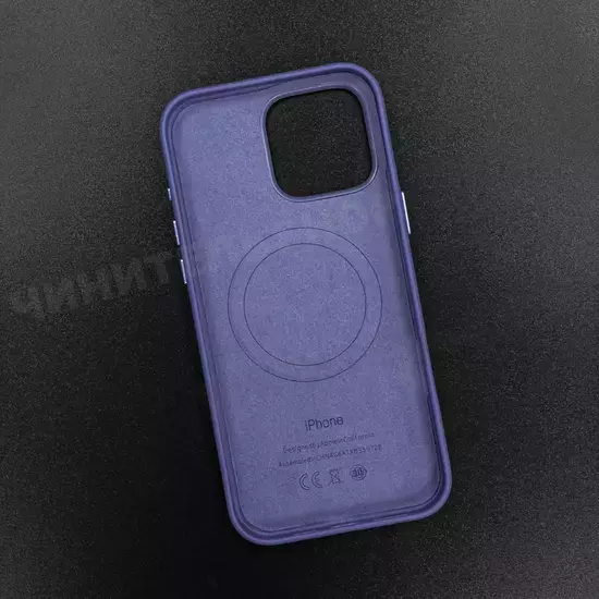 Чехол iPhone 16 Pro Max Leather Case (MagSafe) Lavender