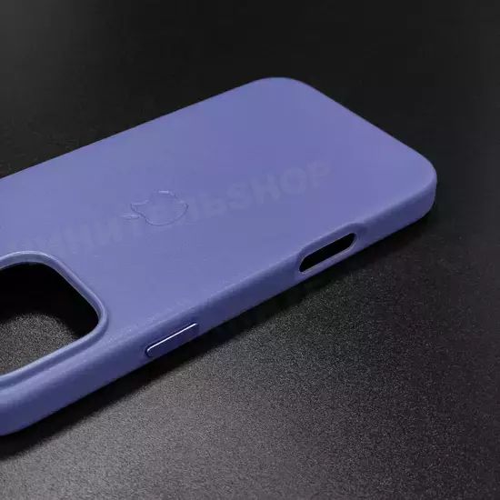 Чехол iPhone 16 Pro Max Leather Case (MagSafe) Lavender