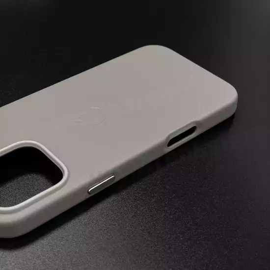 Чехол iPhone 16 Pro Max Leather Case (MagSafe) Taupe