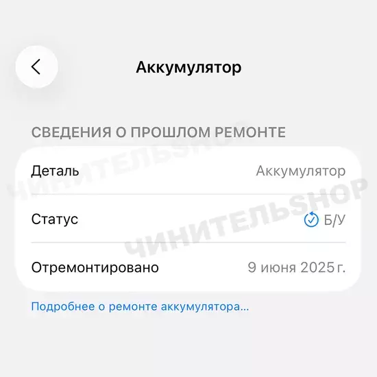 Аккумулятор iPhone 13 mini (Clean)
