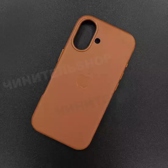 Чехол iPhone 16 Leather Case (MagSafe) Cinnamon