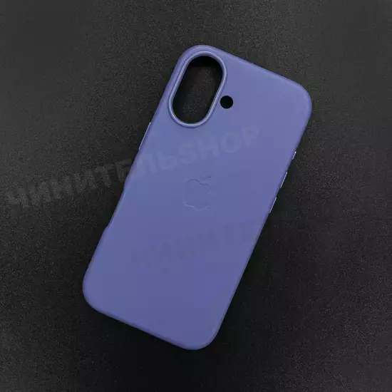 Чехол iPhone 16 Leather Case (MagSafe) Lavender