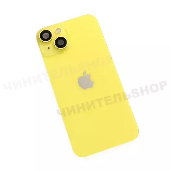 Задняя крышка iPhone 14 (Yellow) со шлейфом