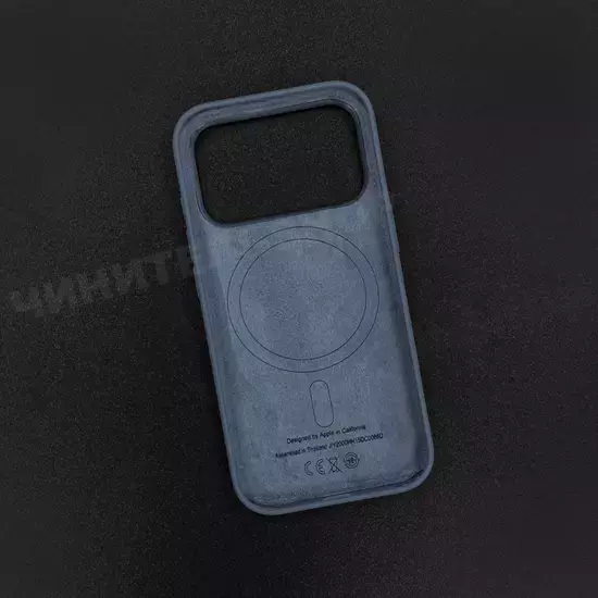 Чехол iPhone 17 Pro Silicone Case (MagSafe) Anchor Blue