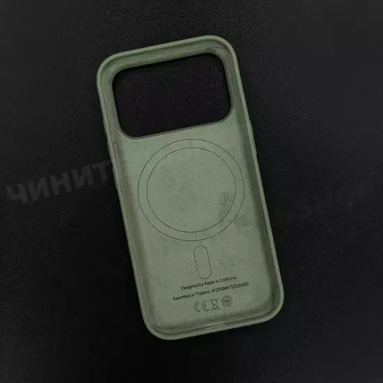 Чехол iPhone 17 Pro Silicone Case (MagSafe) Light Moss
