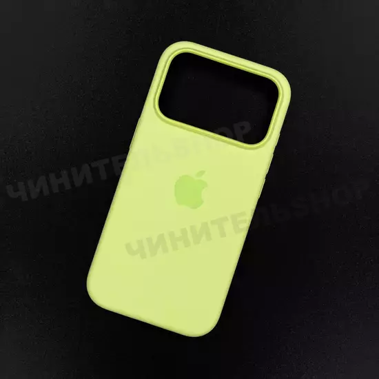 Чехол iPhone 17 Pro Silicone Case (MagSafe + Camera Control) Neon Yellow