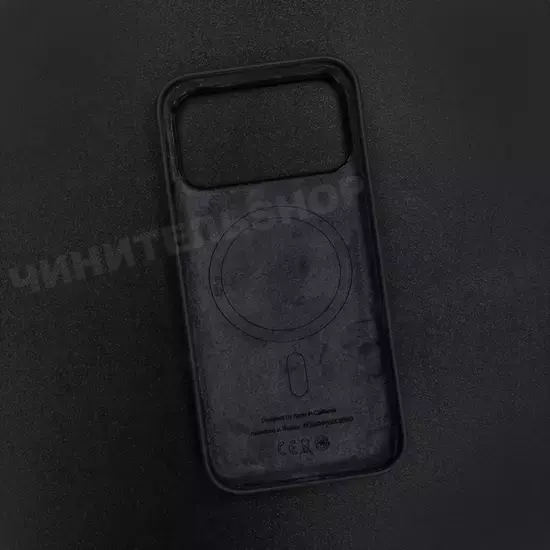 Чехол iPhone 17 Pro Max Silicone Case (MagSafe) Black
