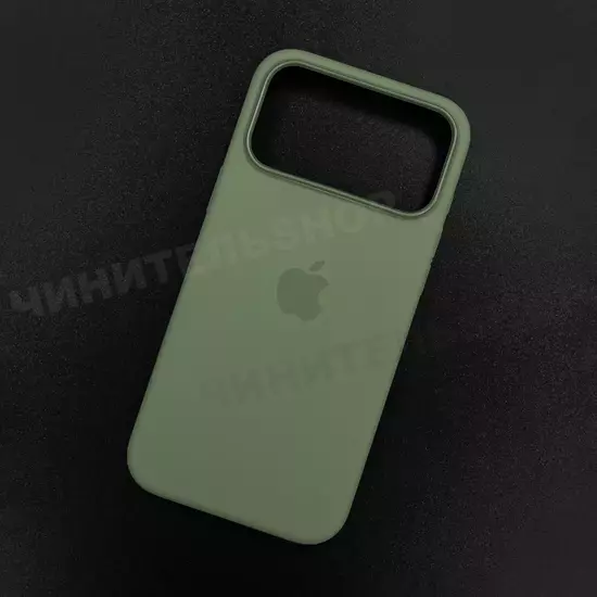 Чехол iPhone 17 Pro Max Silicone Case (MagSafe) Light Moss