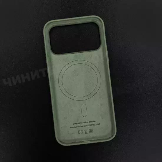 Чехол iPhone 17 Pro Max Silicone Case (MagSafe + Camera Control) Light Moss