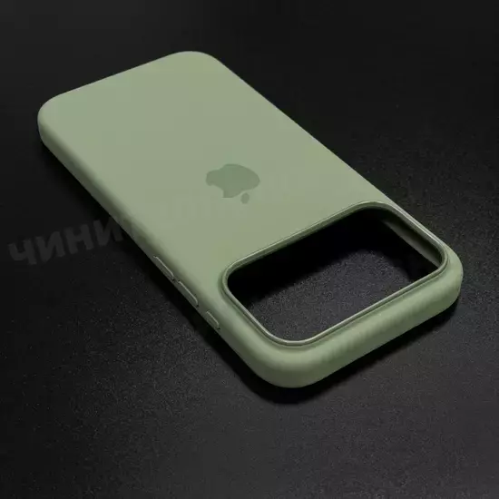 Чехол iPhone 17 Pro Max Silicone Case (MagSafe) Light Moss