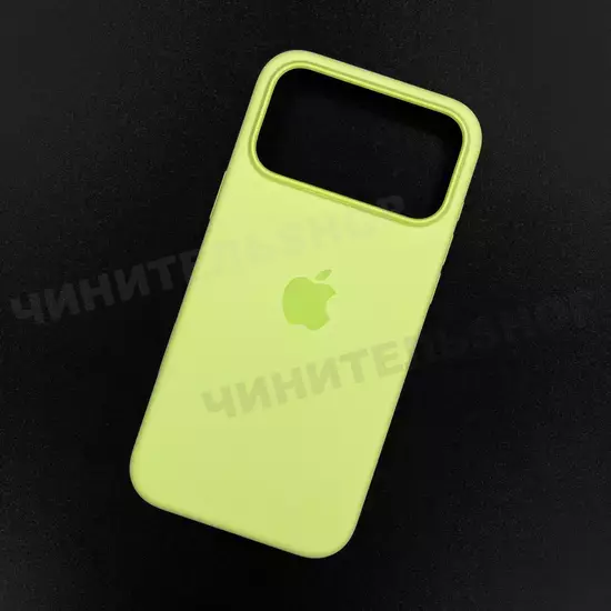 Чехол iPhone 17 Pro Max Silicone Case (MagSafe) Neon Yellow