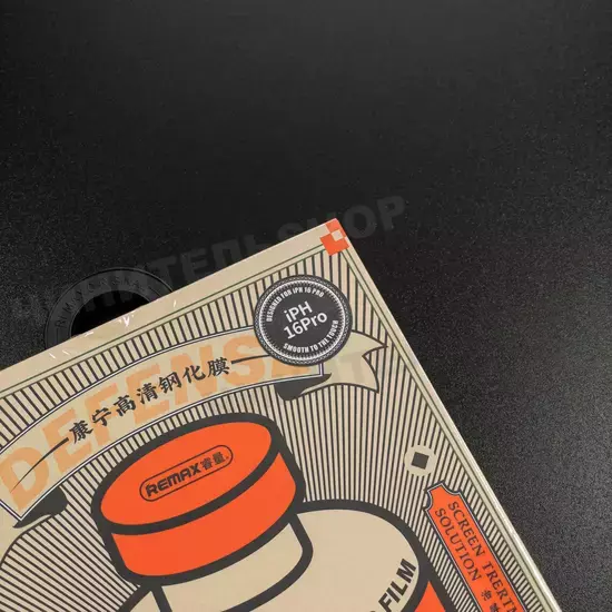 Защитное стекло Remax Orange Medicine для iPhone 16 Pro/17 (тонкие рамки)