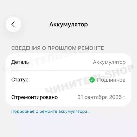 Аккумулятор iPhone 13 Pro Max (Clean)
