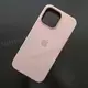 Чехол iPhone 14 Pro Max Silicone Case (MagSafe) Chalk Pink
