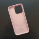 Чехол iPhone 15 Pro Leather Case (MagSafe) Chalk Pink