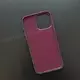 Чехол iPhone 15 Pro Max Leather Case (MagSafe) Dark Cherry