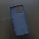 Чехол iPhone 15 Pro Max Leather Case (MagSafe) Night Blue
