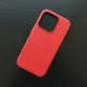 Чехол iPhone 15 Pro Leather Case (MagSafe) Red