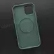 Чехол iPhone 12/12 Pro Leather Case (MagSafe) Pine Needle Green