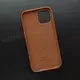 Чехол iPhone 12/12 Pro Leather Case (MagSafe) Saddle Brown