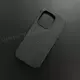 Чехол iPhone 16 Pro Leather Case (MagSafe) Black
