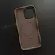Чехол iPhone 16 Pro Leather Case (MagSafe) Bronze