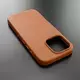 Чехол iPhone 16 Pro Leather Case (MagSafe) Cinnamon