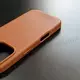Чехол iPhone 16 Pro Leather Case (MagSafe) Cinnamon