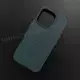 Чехол iPhone 16 Pro Leather Case (MagSafe) Marine Green