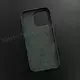 Чехол iPhone 16 Pro Leather Case (MagSafe) Marine Green