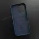 Чехол iPhone 16 Pro Leather Case (MagSafe) Pacific Blue