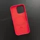 Чехол iPhone 16 Pro Leather Case (MagSafe) Red