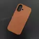 Чехол iPhone 16 Leather Case (MagSafe) Cinnamon