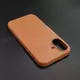 Чехол iPhone 16 Leather Case (MagSafe) Cinnamon